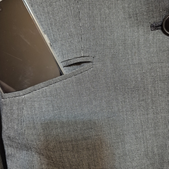 H&M Gray Fitted One-Button Blazer Suit Jacket, Xsmall - Picture 8 of 10